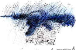 STORM CLOUD OVER CAPITOL by Randall Enos