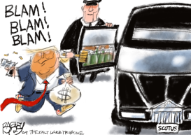 TRUMP COURT by Pat Bagley