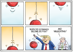 YO-YO ECONOMICS TRUMP TARIFFS by Christopher Weyant