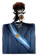 CRYPTO PRESIDENT OF ARGENTINA JAVIER MILEI by Angel Boligan