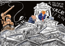 TRUMP’S VICTORY DANCE  by Pat Bagley