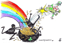 DOGE INVADES POT O' GOLD by Randall Enos