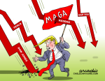 TRUMP'S ECONOMIC DOWNTURNS by Arcadio Esquivel