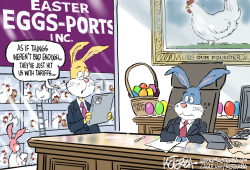 TARIFFS ON EASTER EGGS by Jeff Koterba