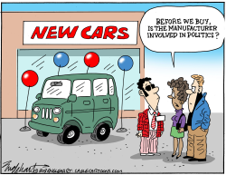 ELON MUSK INFLUENCES CAR BUYERS by Bob Englehart