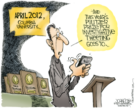 TWITTER PULITZER  by John Cole
