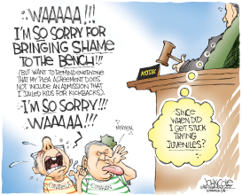 PA TOON  LUZERNE COUNTY JUDGES  by John Cole