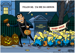 TRICK OR TREATING WITH SPEAKER RYAN AND HIS MINIONS- by R.J. Matson