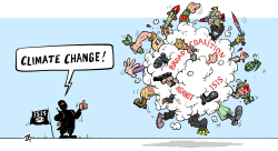 ISIS CHANGING CLIMATE  by Emad Hajjaj