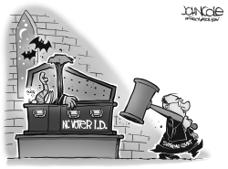 LOCAL NC  VOTER ID RULING BW by John Cole