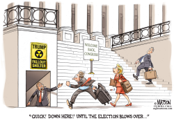 TRUMP FALLOUT SHELTER FOR RETURNING GOP CONGRESS- by R.J. Matson