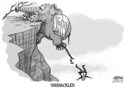 TRUMP UNSHACKLED FROM GOP by R.J. Matson