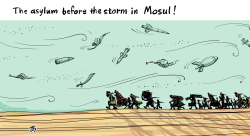 THE ASYLUM BEFORE THE STORM IN MOSUL by Emad Hajjaj