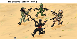 THE ONGOING WAR by Emad Hajjaj