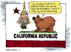 CALIFORNIA THREATENS JOURNALISM by Daryl Cagle