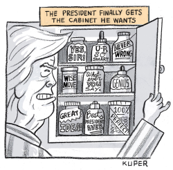 THE PRESIDENT'S CABINET by Peter Kuper