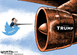 DESANTIS RIDES TWITTER by Kevin Siers