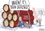 DEBT CRISIS DEFUSED? by Jeff Koterba