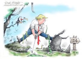 TRUMP KEEPS ON TICKING by Dick Wright