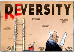 AFFIRMATIVE ACTION REVERSELY by Christopher Weyant
