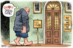 FETTERMAN DRESS CODE by Rick McKee