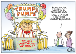 TRUMP'S PUMPS by Christopher Weyant