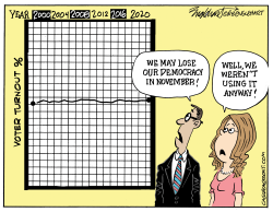 VOTER TURNOUT by Bob Englehart