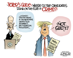 BIDEN AND TRUMP STANCES ON CRIME by John Cole