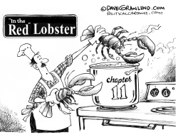 RED LOBSTER CHAPTER 11 by Dave Granlund