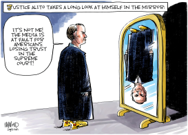 UPSIDE DOWN ALITO by Dave Whamond