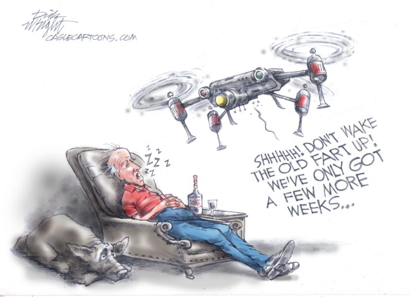 Biden and gang say don't sweat the drones
 