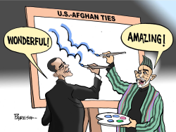 US-AFGHAN TIES  by Paresh Nath