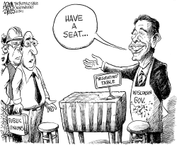 A SEAT AT THE TABLE by Adam Zyglis